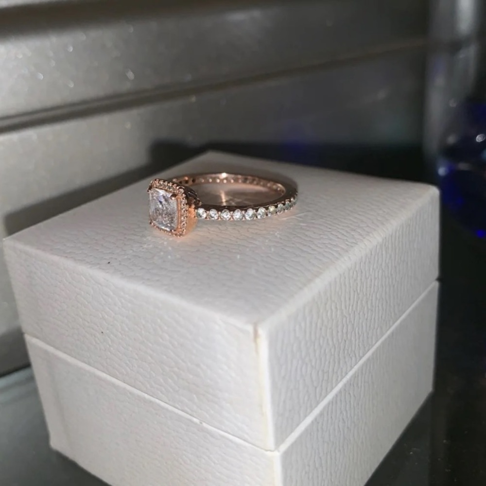 Rose gold pandora promise ring
